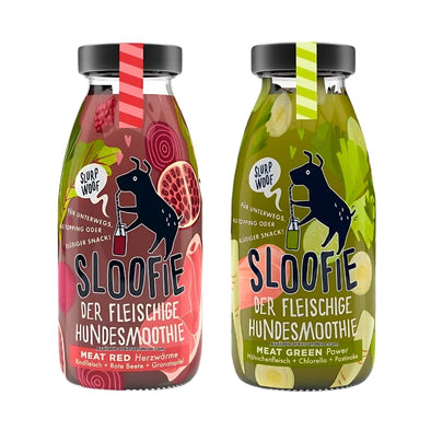 Sloofie Christmas dog drink selection - Beef + chicken flavours