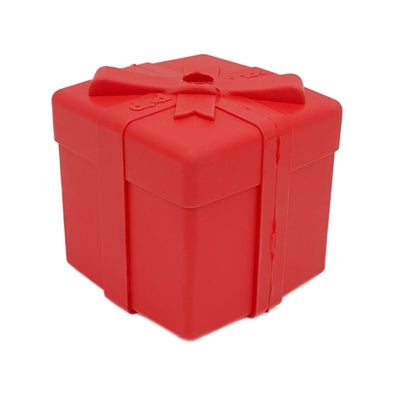 Red SodaPup Christmas dog gifts box dog treat dispenser