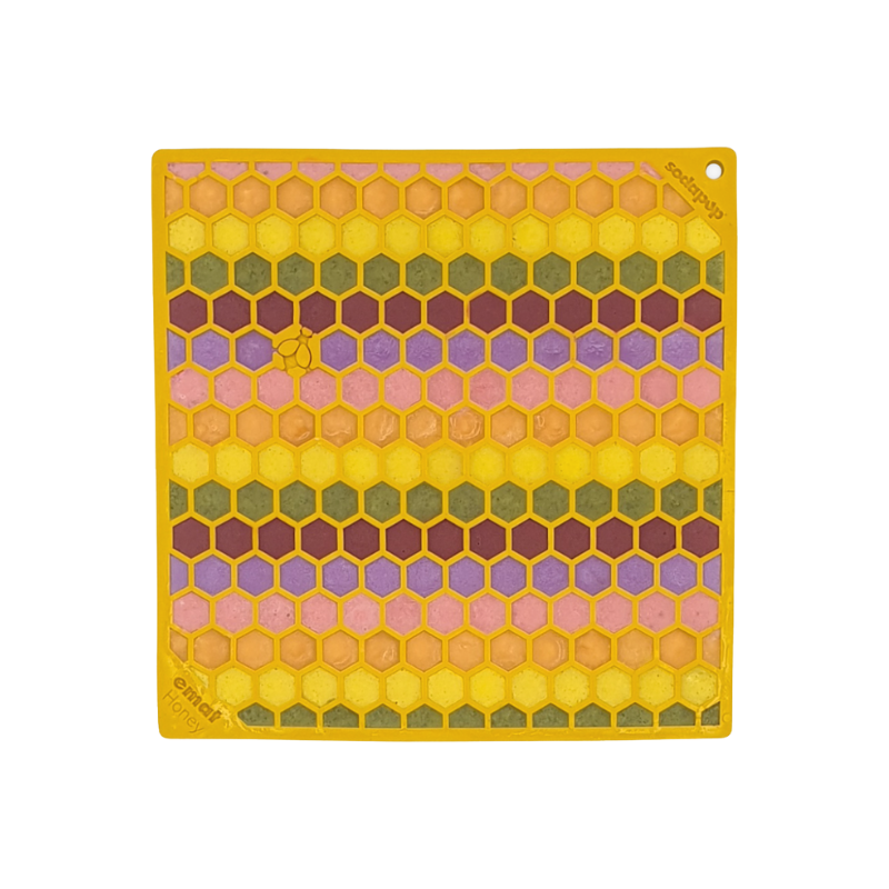 Honeycomb Design Emat Enrichment Lick Mat 